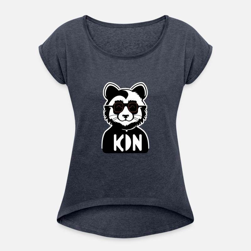 An anthropomorphic funny cat panda in black glasse