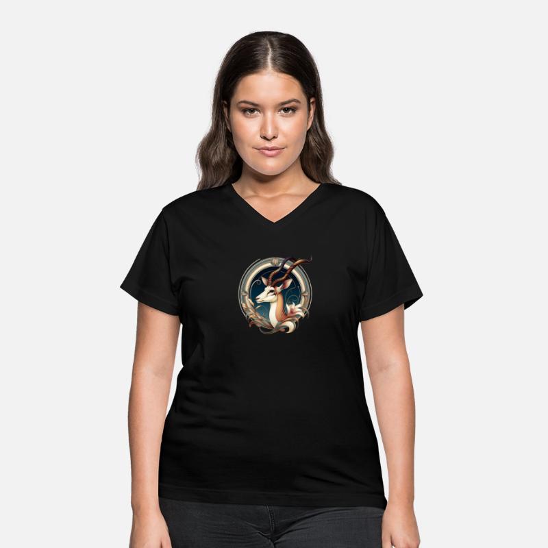 Antelope in Art Nouveau Style T-Shirt
