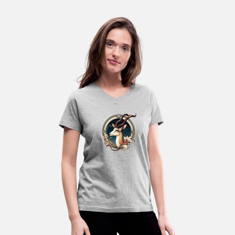 Antelope in Art Nouveau Style T-Shirt