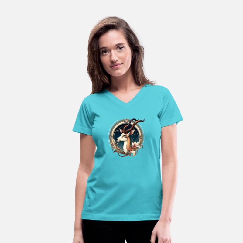 Antelope in Art Nouveau Style T-Shirt
