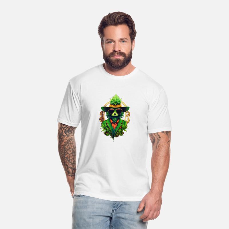anthropomorphic cannabis logo hipster modern marke