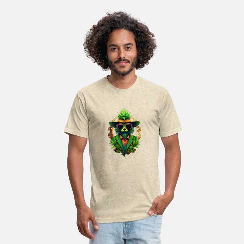 anthropomorphic cannabis logo hipster modern marke