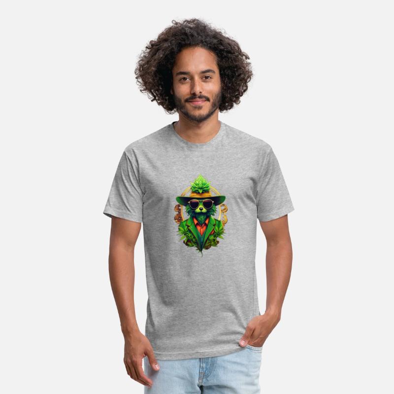 anthropomorphic cannabis logo hipster modern marke