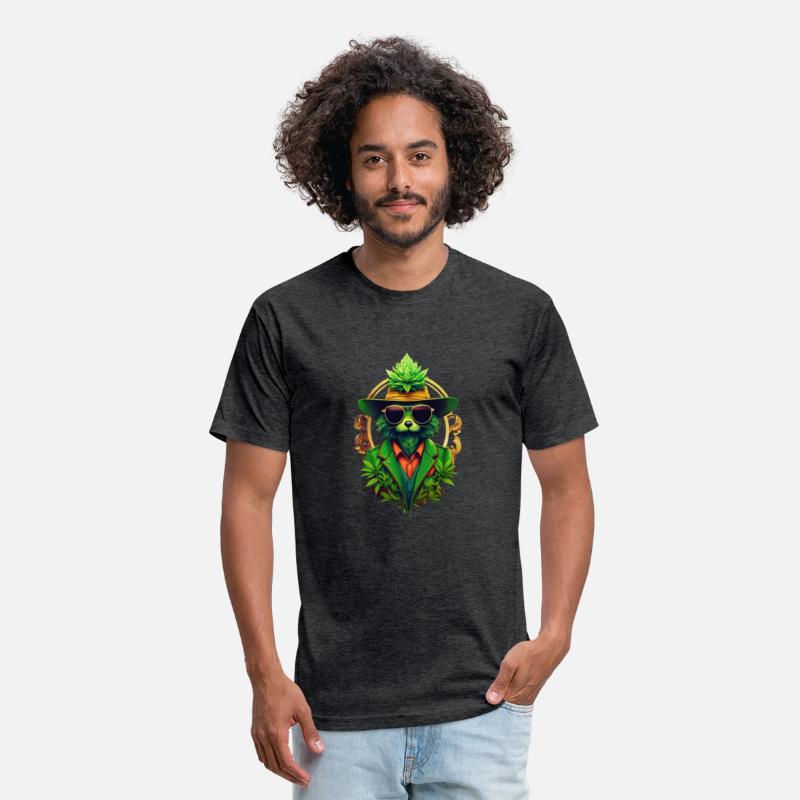 anthropomorphic cannabis logo hipster modern marke