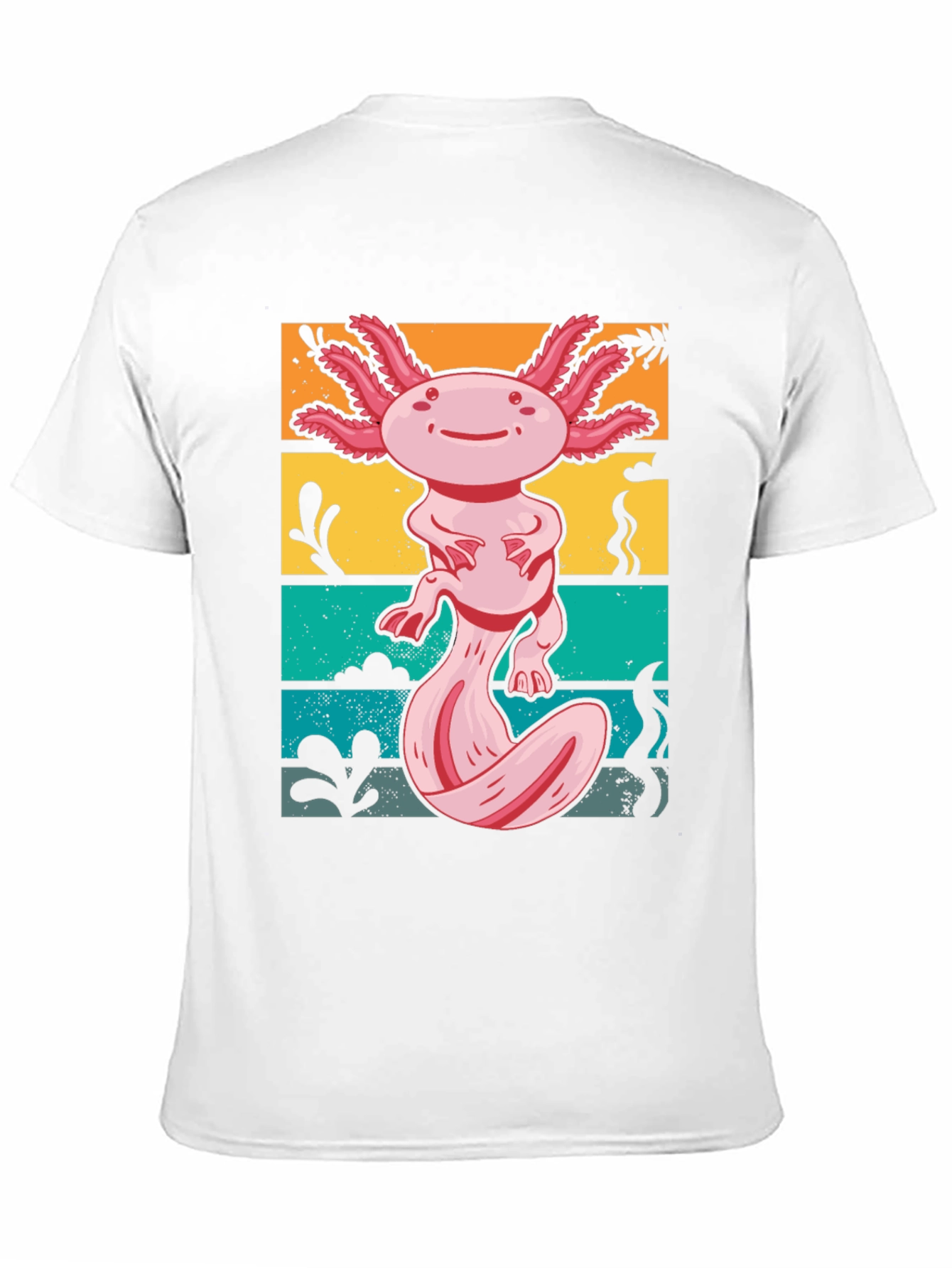 Axolotl Retro Graphic Tee - Mens Black T-Shirt