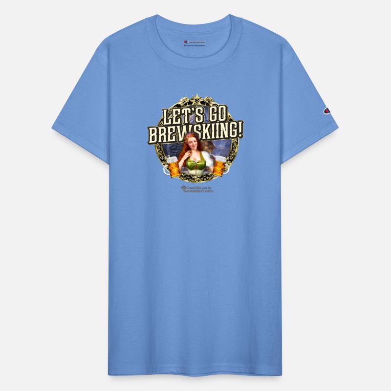 Après Ski Quirky Pun Statement Let's Go Brewskiing