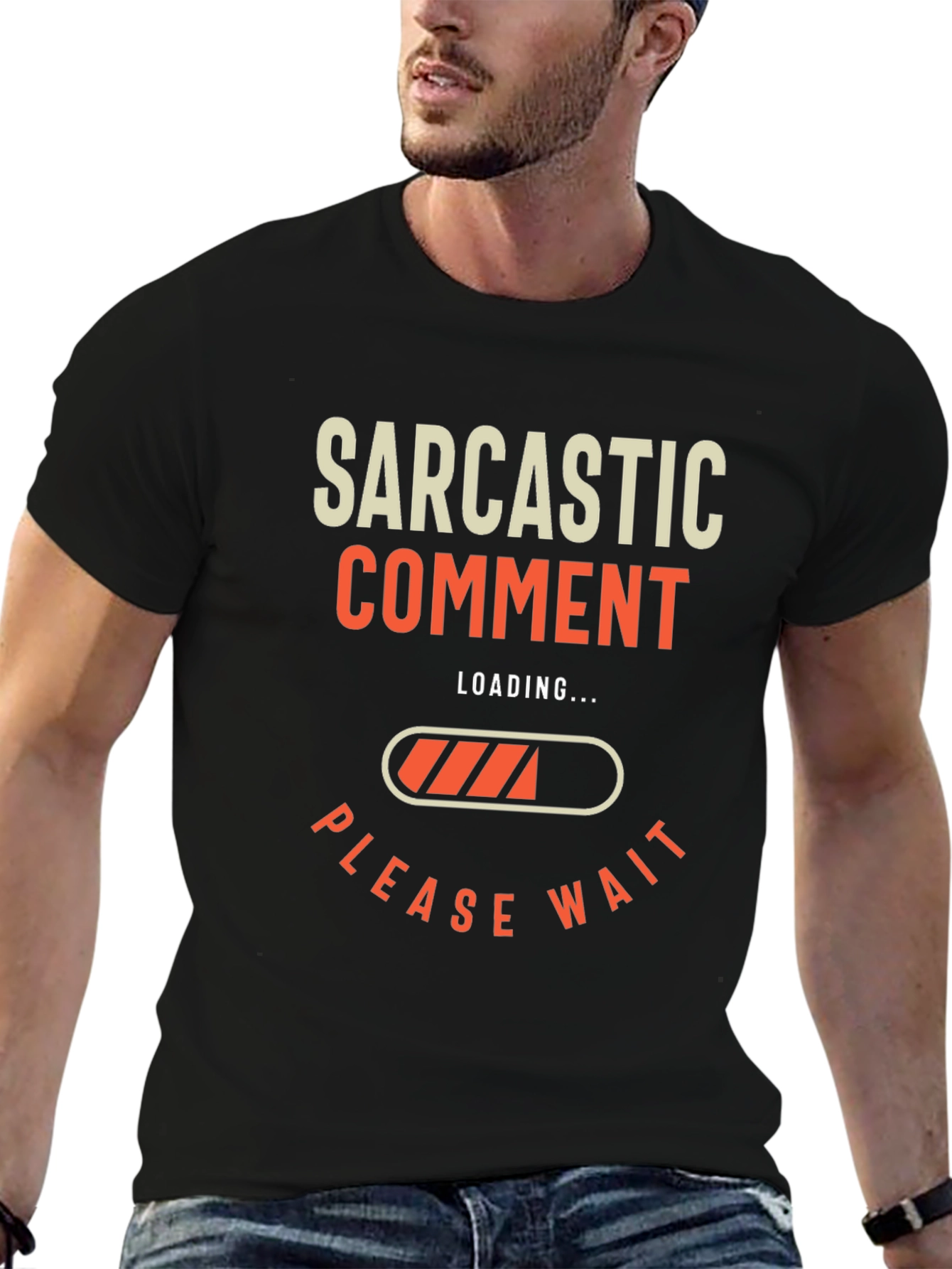Sarcastic Comment Loading T-Shirt - Funny Graphic Tee