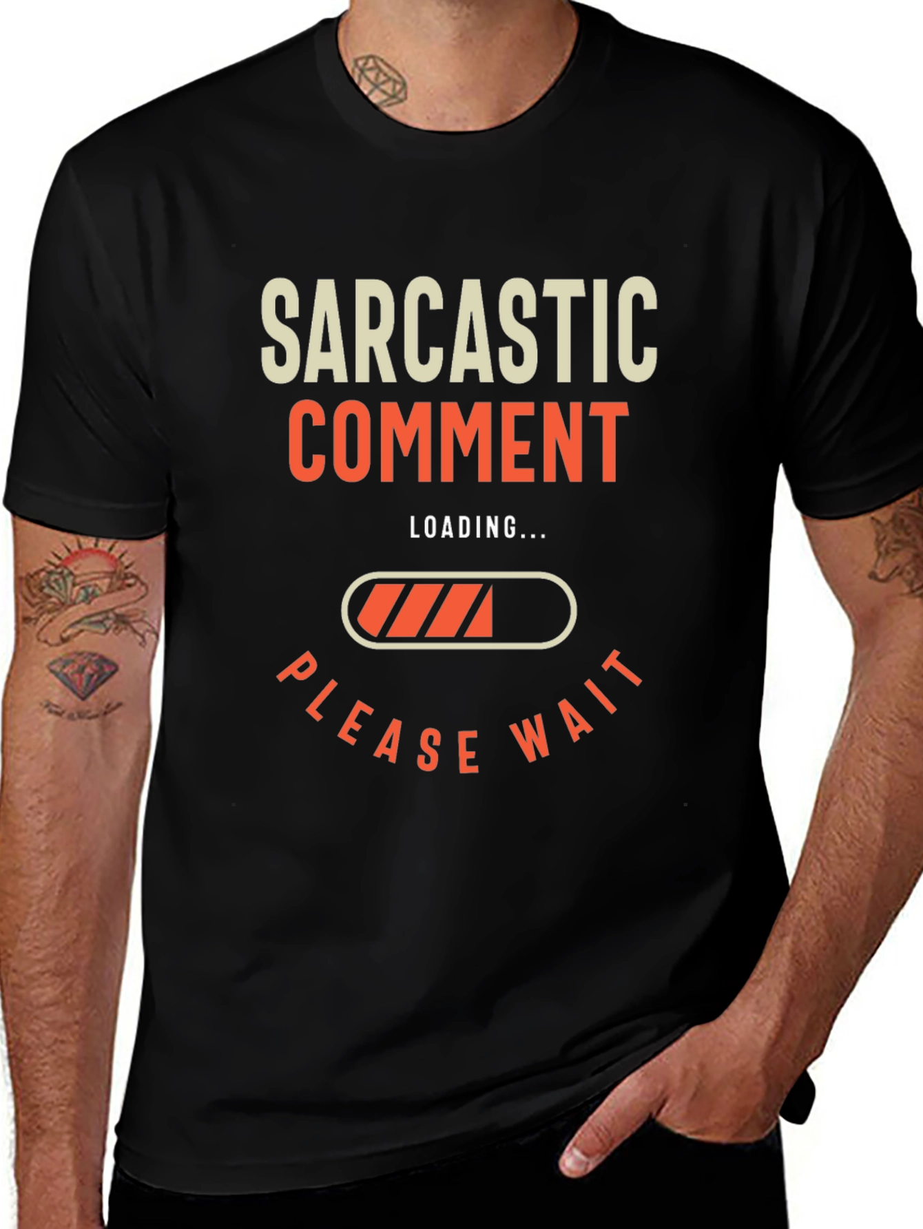Sarcastic Comment Loading T-Shirt - Funny Graphic Tee