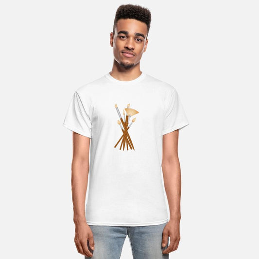 Artist brush set in various shapes