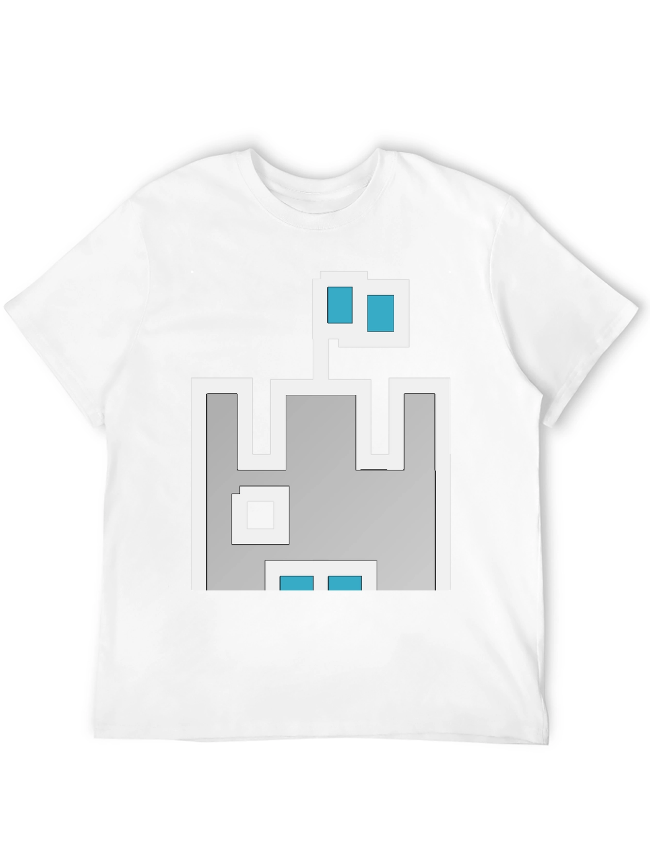 Retro Pixel Castle T-Shirt - Black