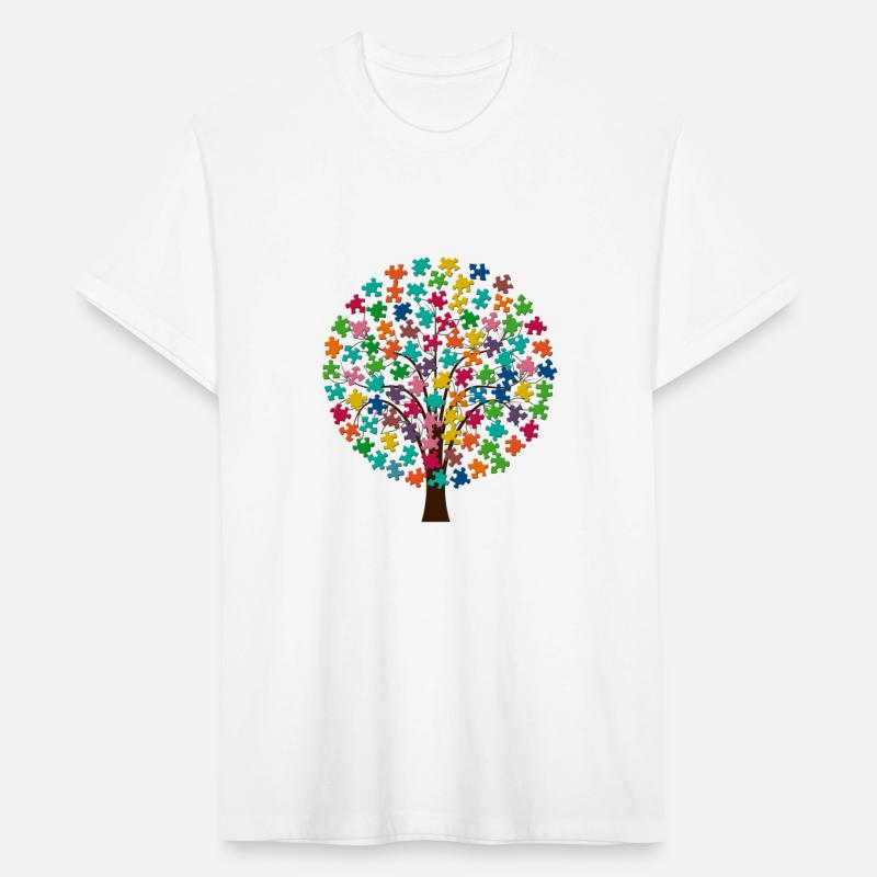 Autism Awareness Month Jigsaw Puzzle Tree
