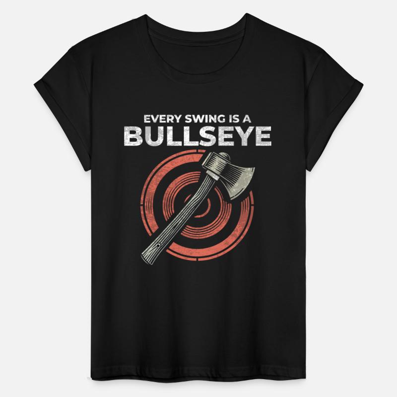 Axe Throwing Axe Thrower Lumberjack Funny Bullseye