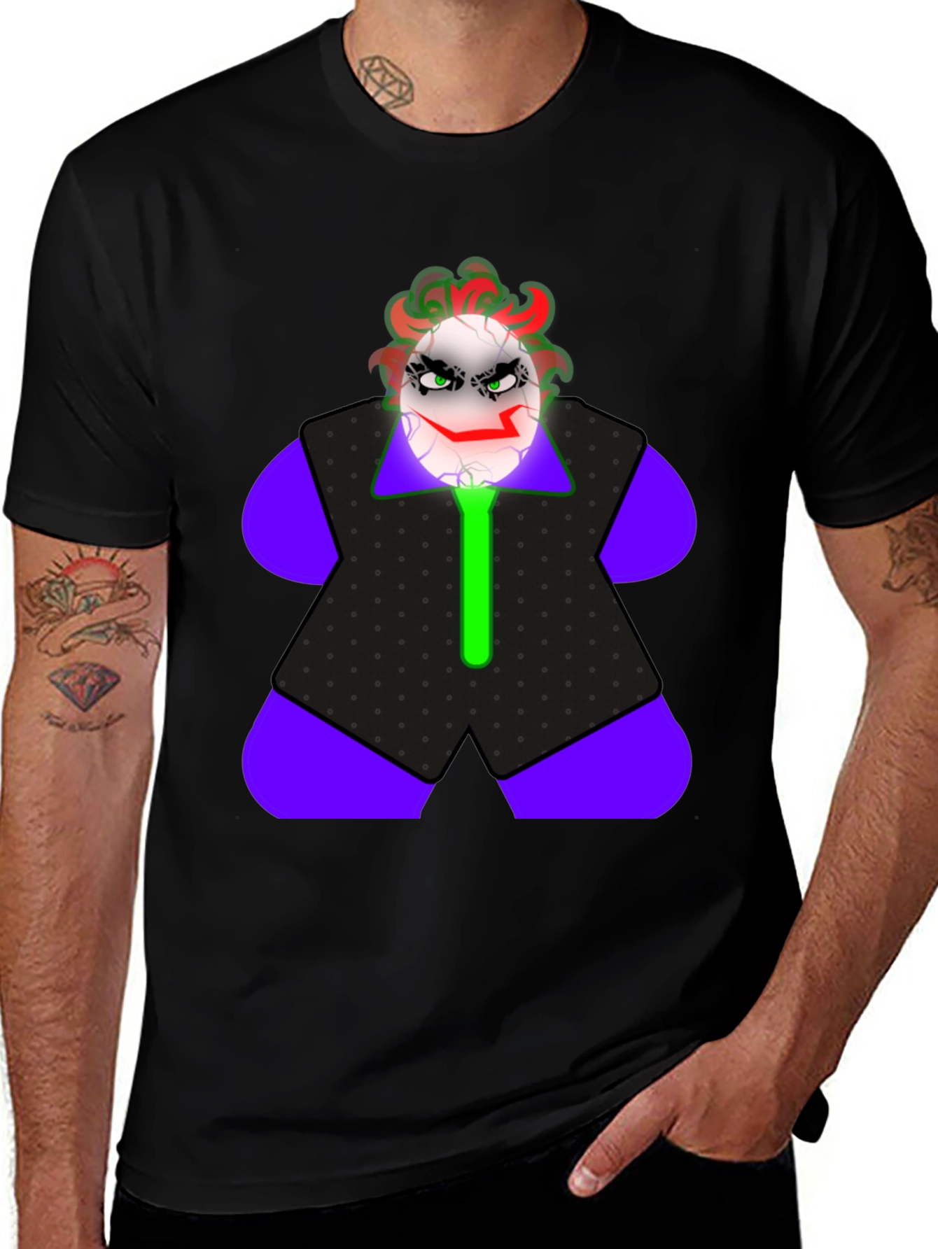 Joker Egg T-Shirt - Crazy Clown Graphic Tee