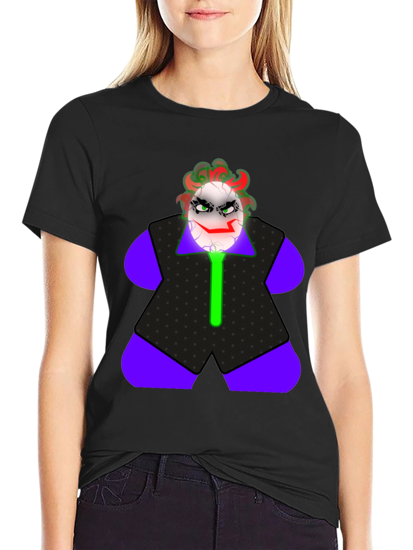 Joker Egg T-Shirt - Crazy Clown Graphic Tee