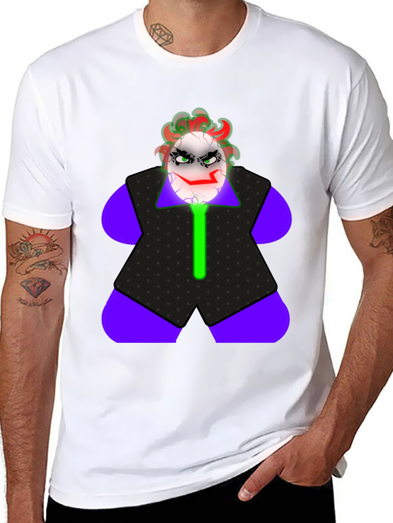 Joker Egg T-Shirt - Crazy Clown Graphic Tee