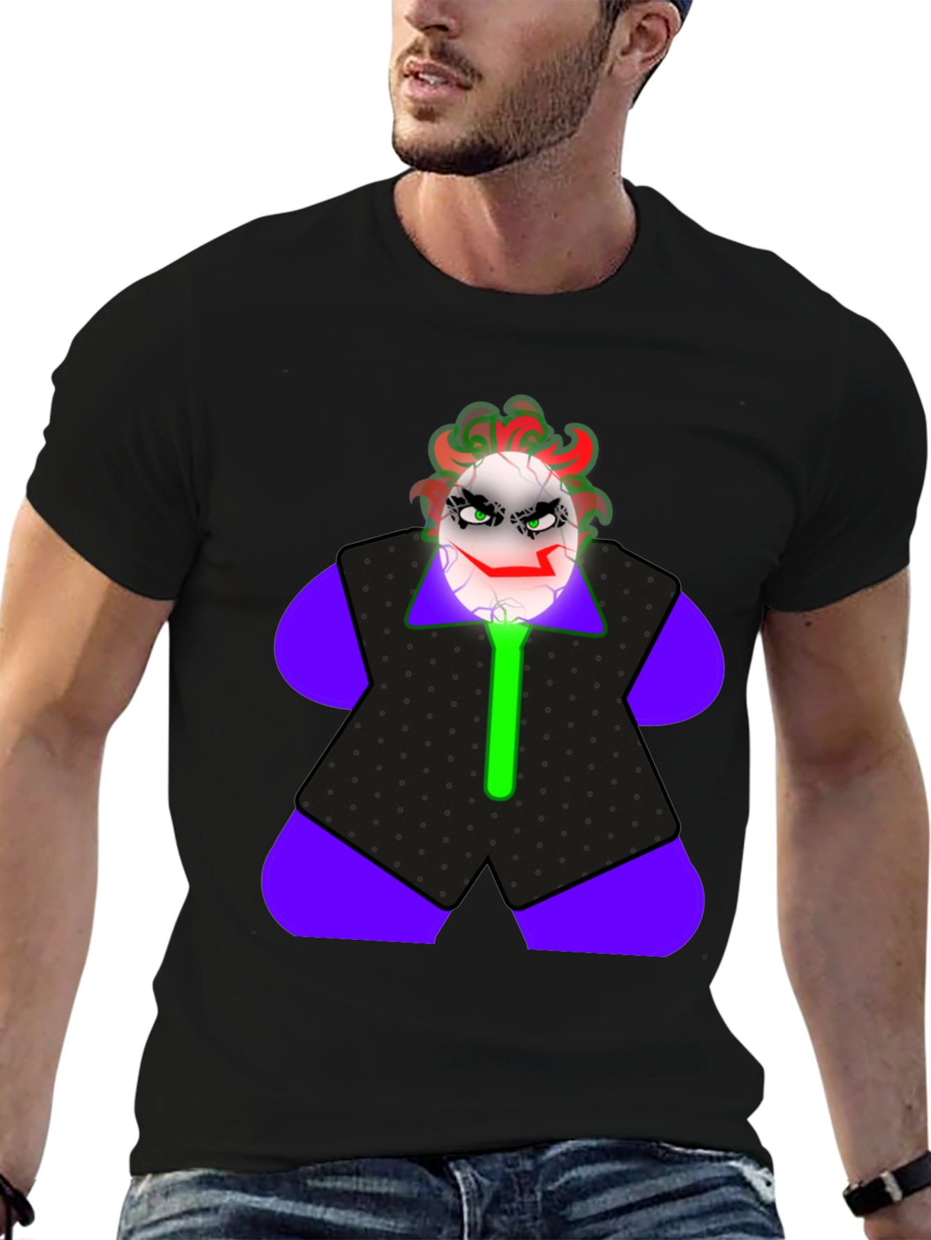 Joker Egg T-Shirt - Crazy Clown Graphic Tee