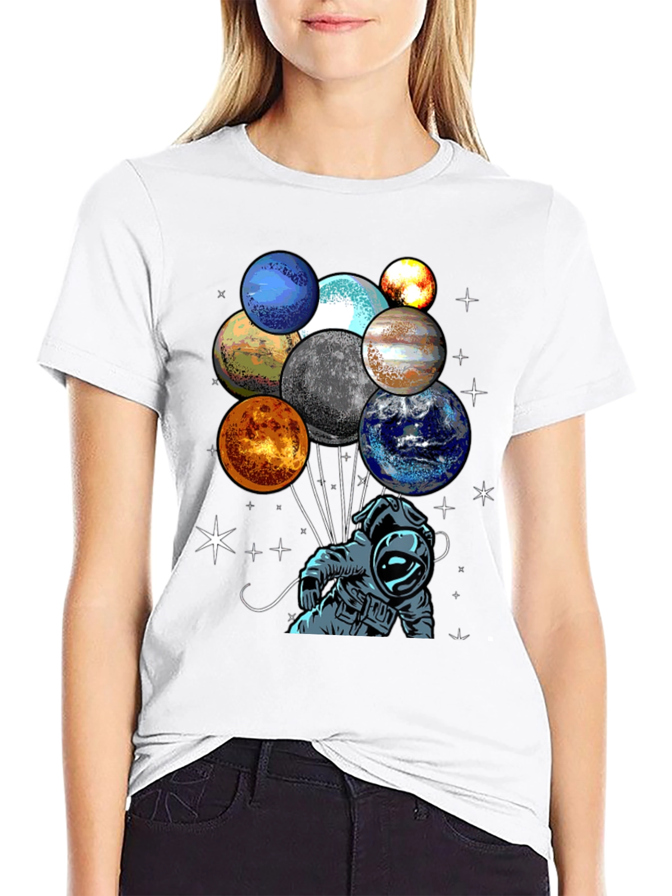 Astronaut Planets Graphic Tee