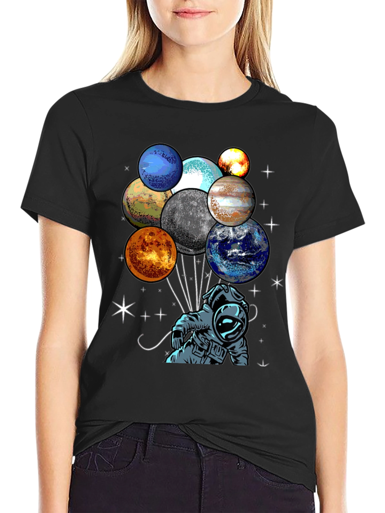 Astronaut Planets Graphic Tee