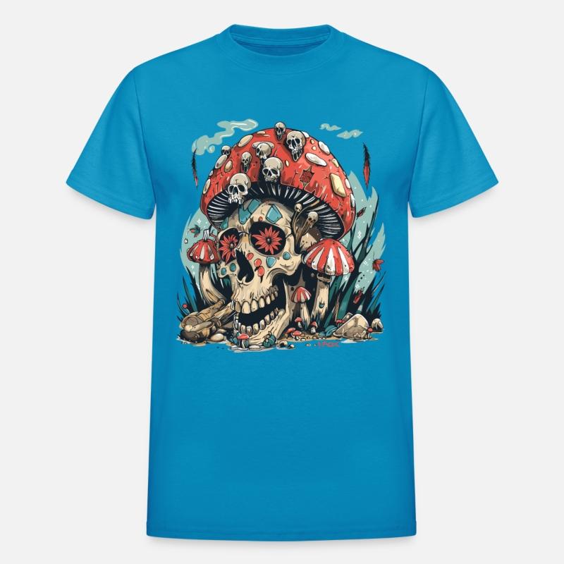 Aztec Forest Shrooms Skull