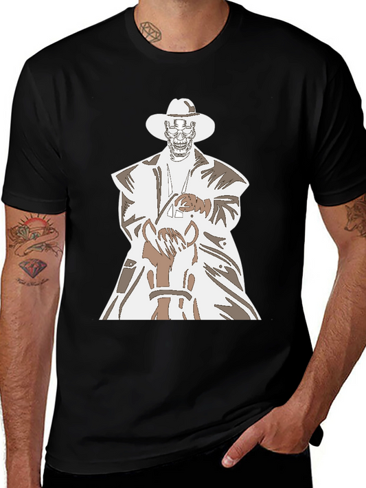 Grim Cowboy T-Shirt - Skeleton Rider Graphic Tee