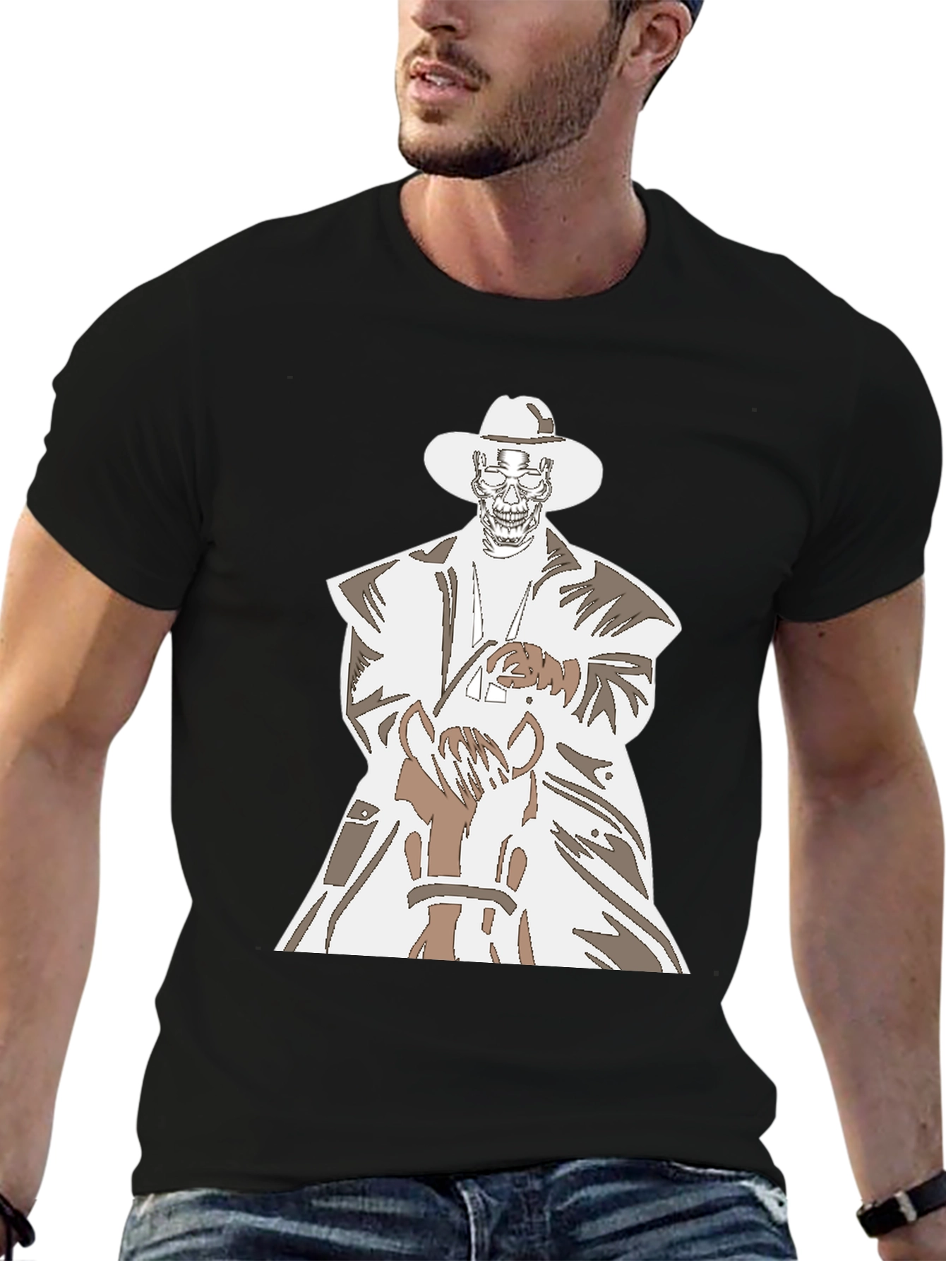 Grim Cowboy T-Shirt - Skeleton Rider Graphic Tee