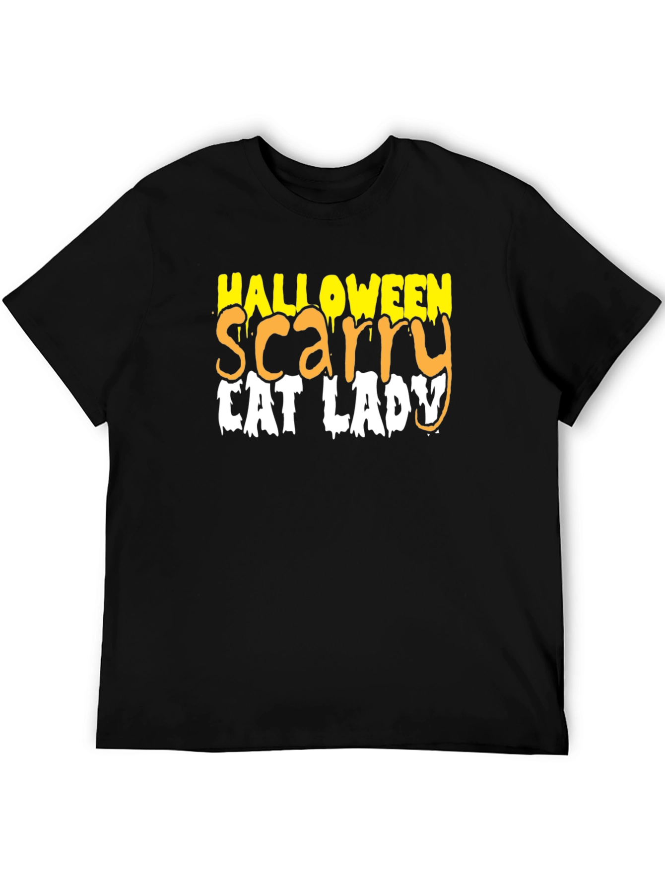 Halloween Scary Cat Lady T-Shirt