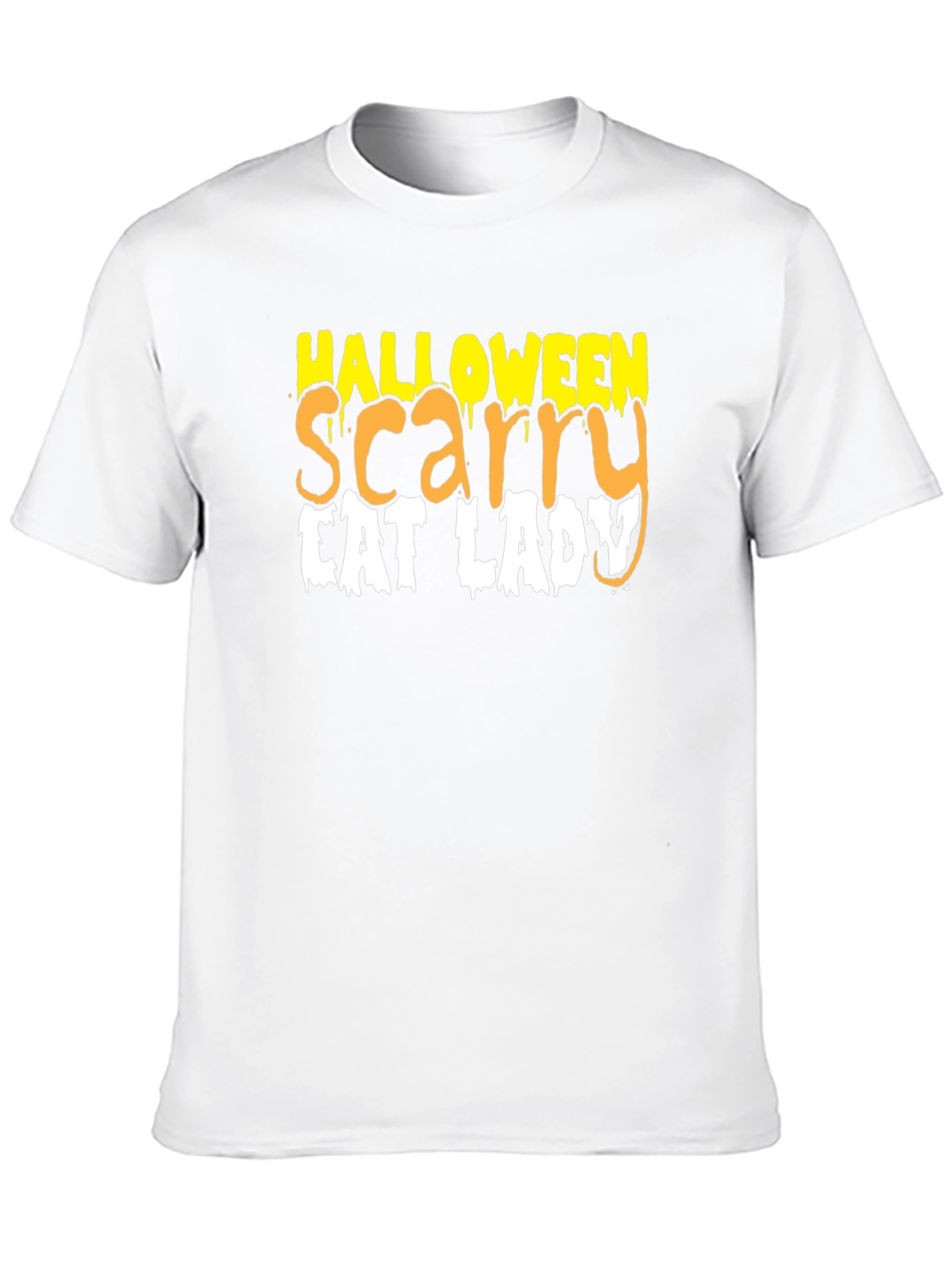 Halloween Scary Cat Lady T-Shirt