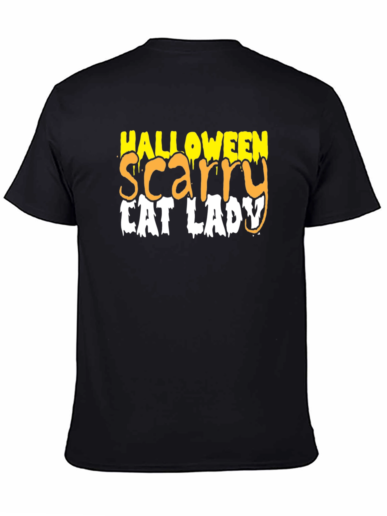 Halloween Scary Cat Lady T-Shirt