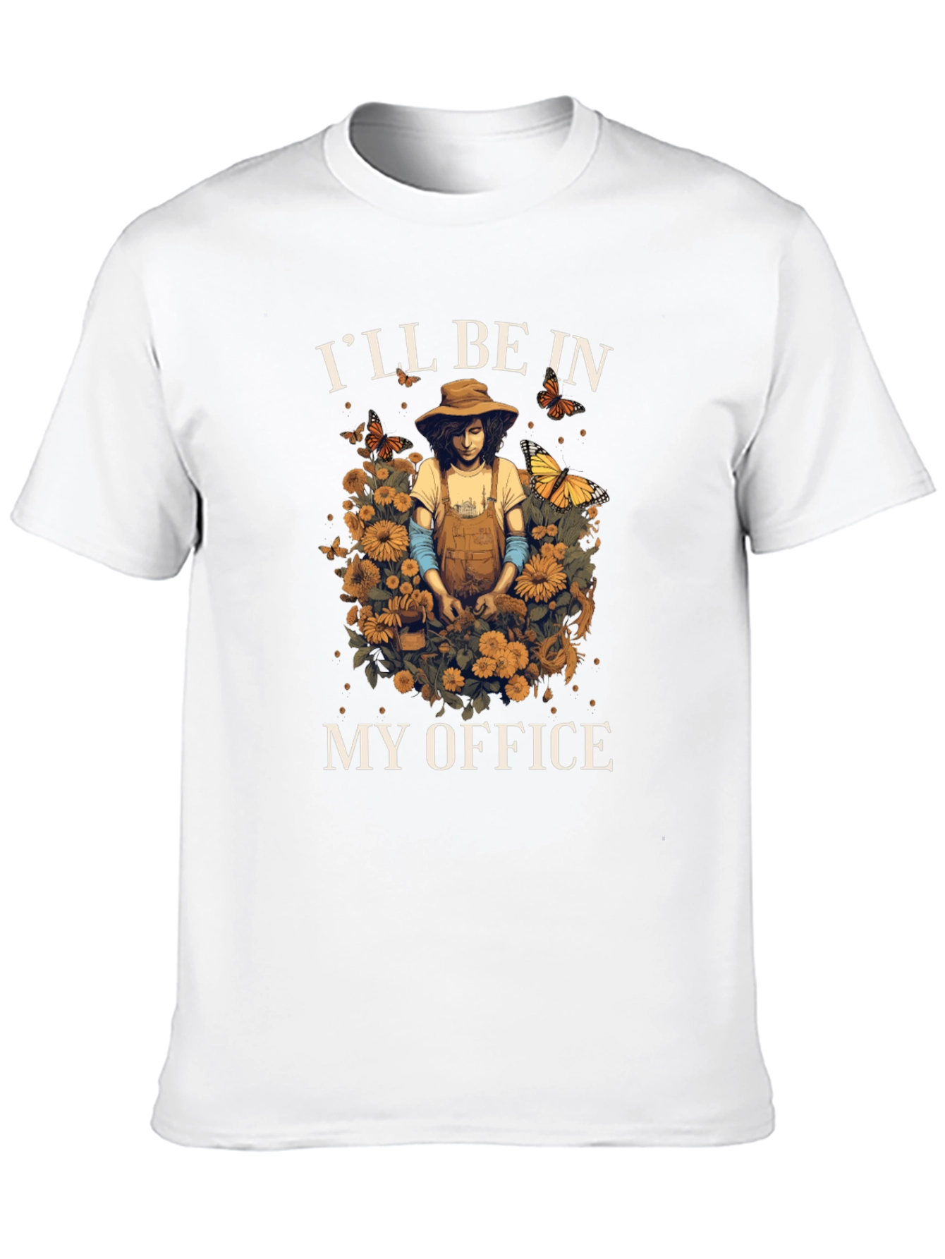 Gardeners Office T-Shirt - Floral Gardening Tee