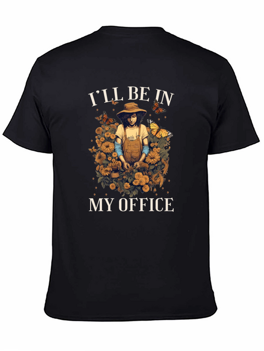Gardeners Office T-Shirt - Floral Gardening Tee