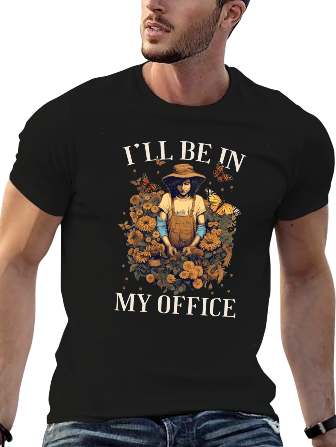 Gardeners Office T-Shirt - Floral Gardening Tee