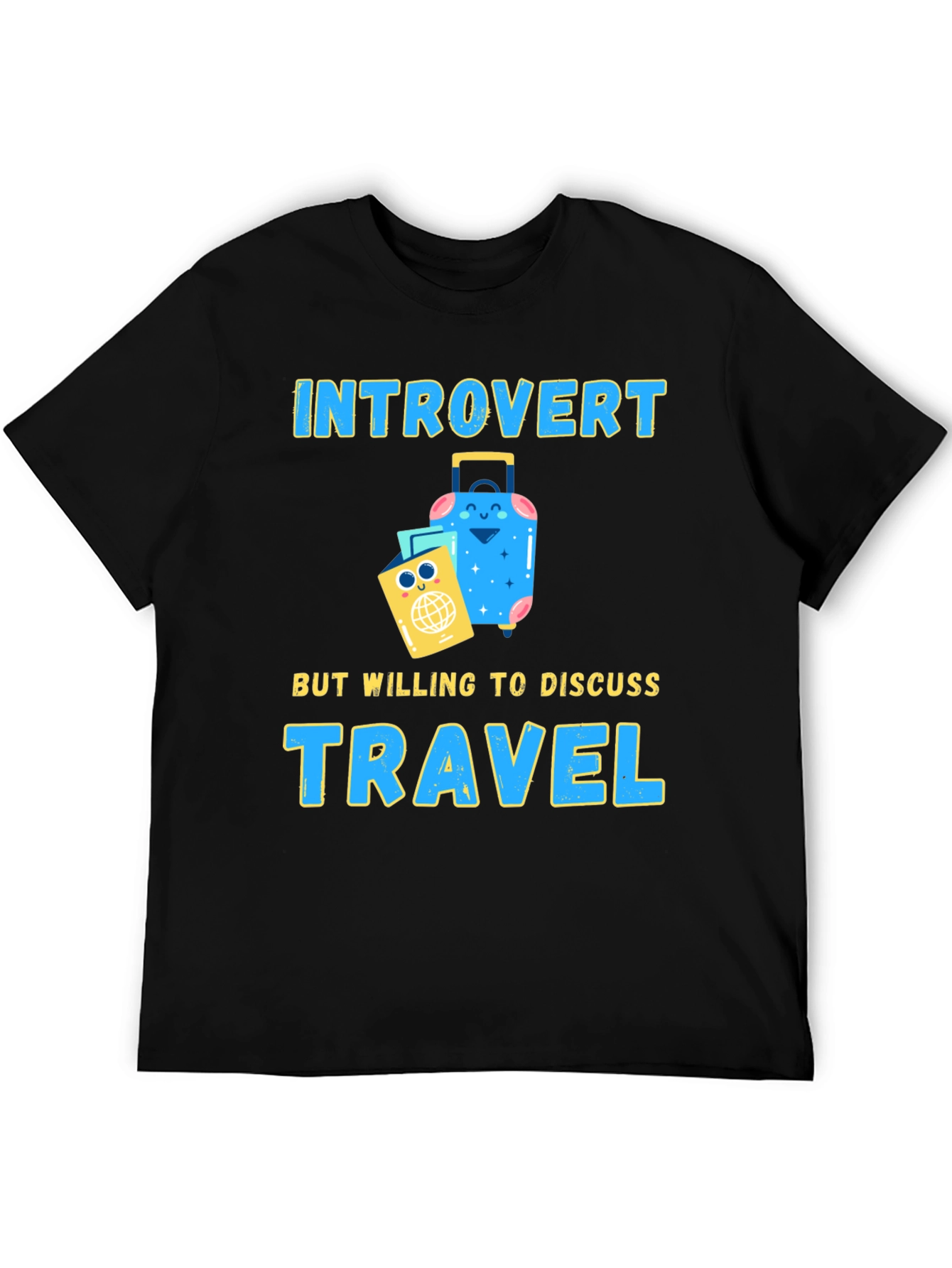 Introvert Travel T-Shirt: Discuss Travel!