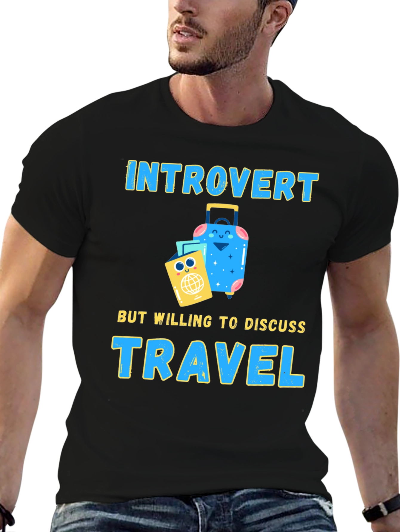Introvert Travel T-Shirt: Discuss Travel!