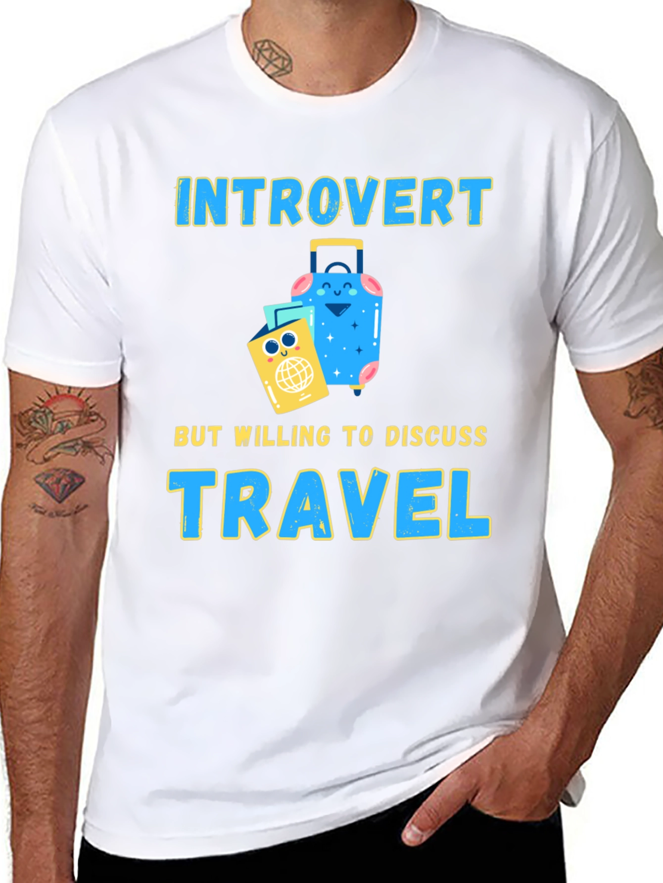 Introvert Travel T-Shirt: Discuss Travel!