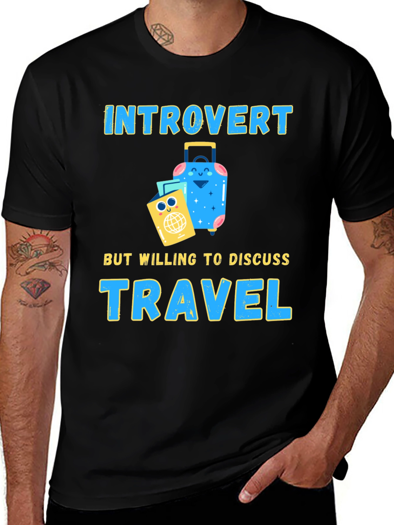 Introvert Travel T-Shirt: Discuss Travel!
