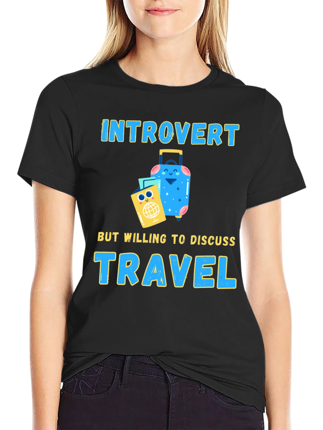 Introvert Travel T-Shirt: Discuss Travel!