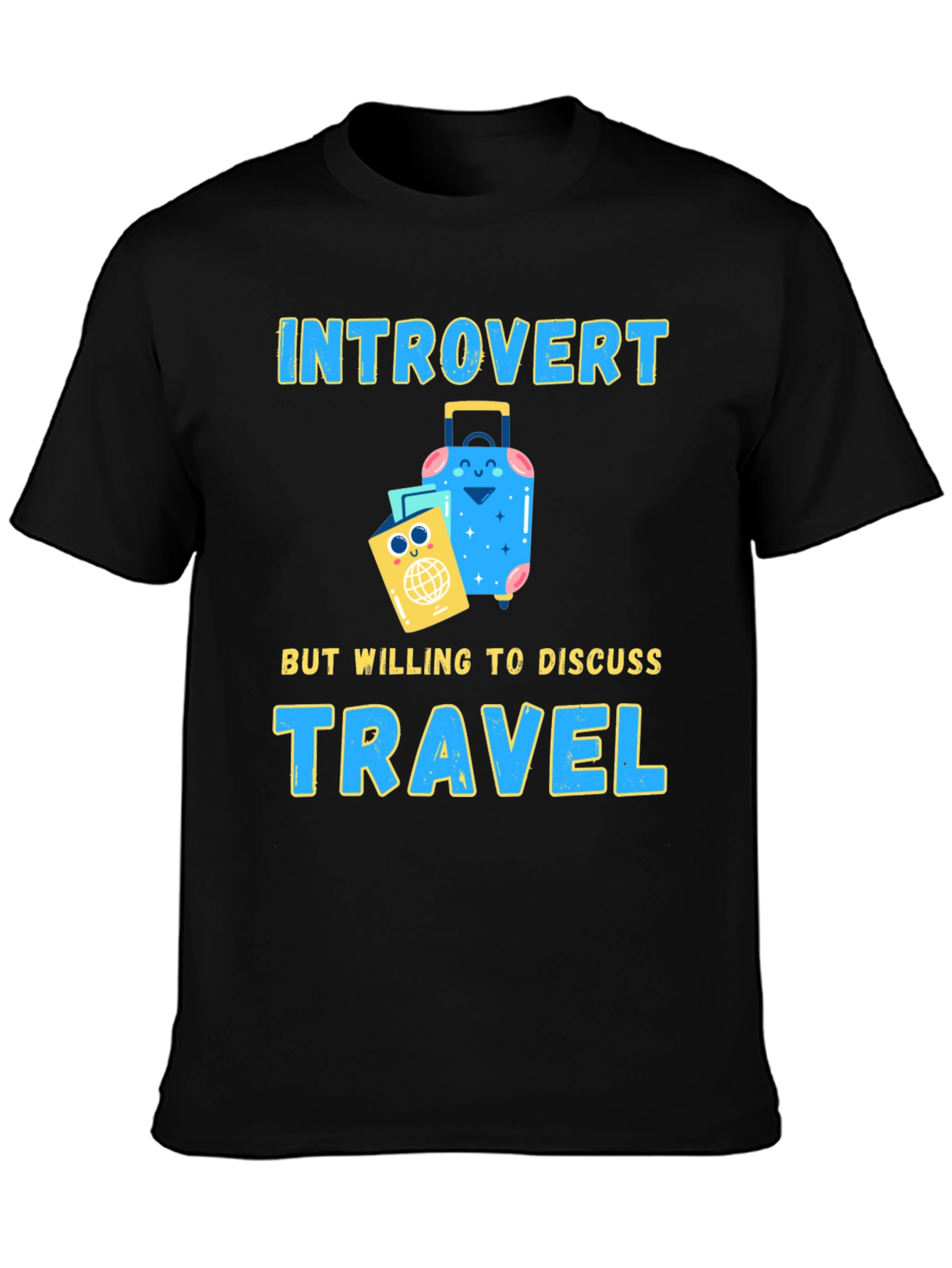 Introvert Travel T-Shirt: Discuss Travel!