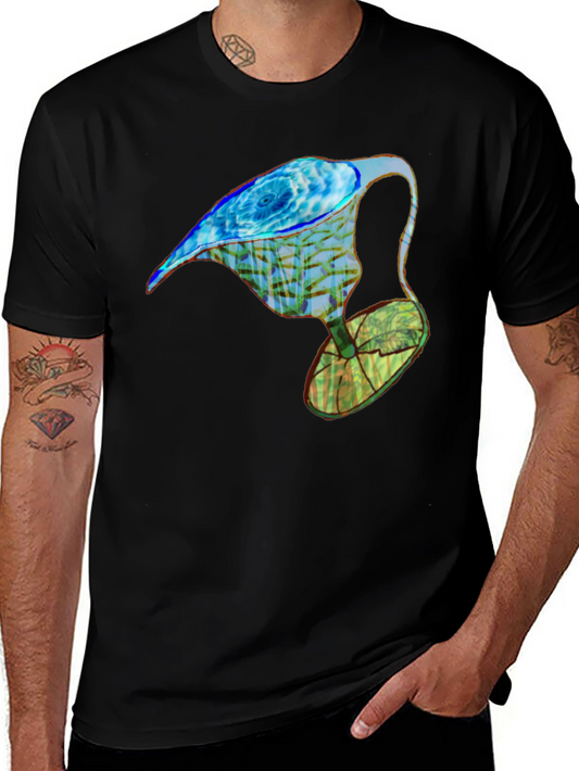 Abstract Water Drop Graphic Tee