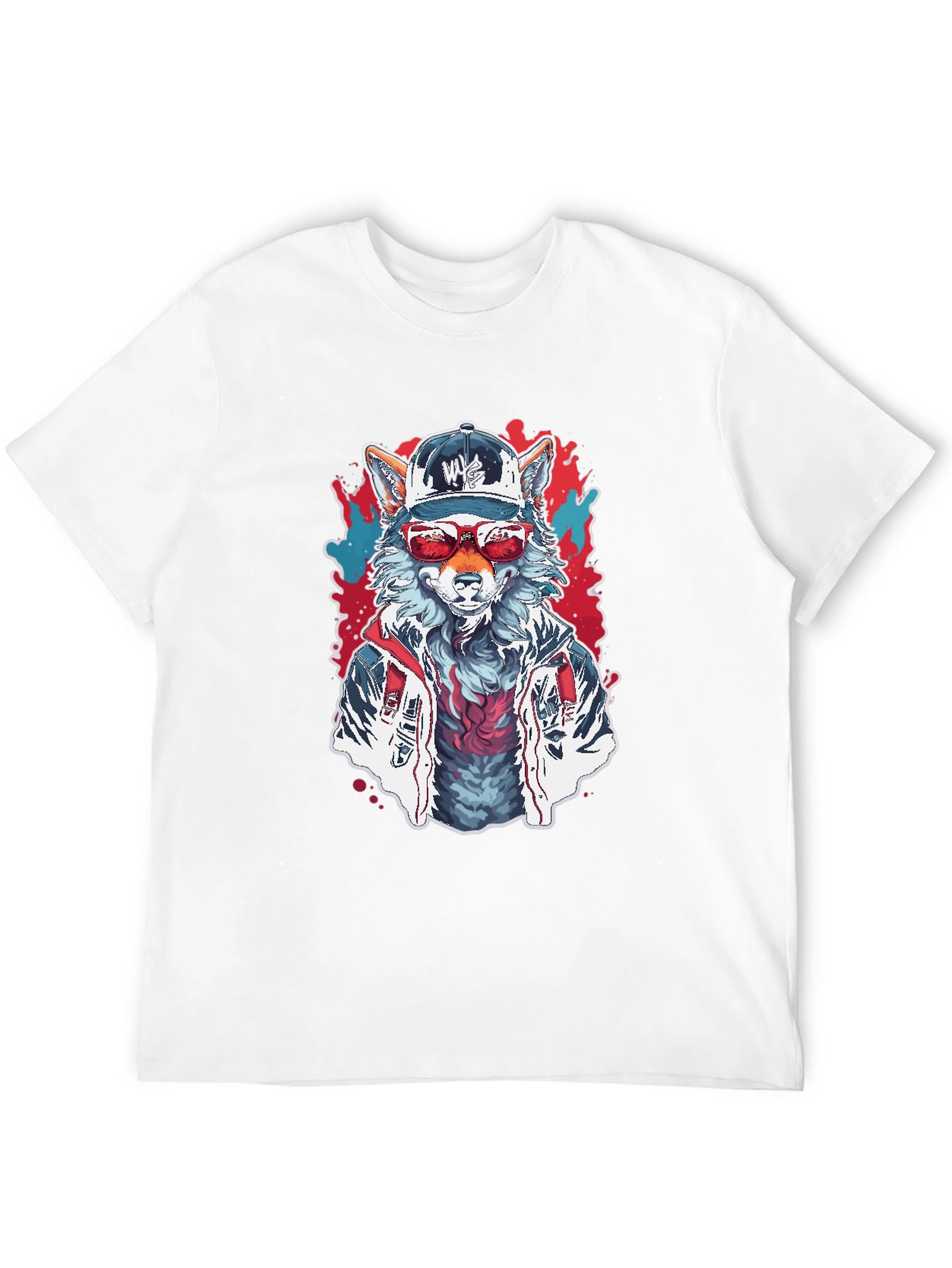 Cool Wolf Graphic Tee - Street Style