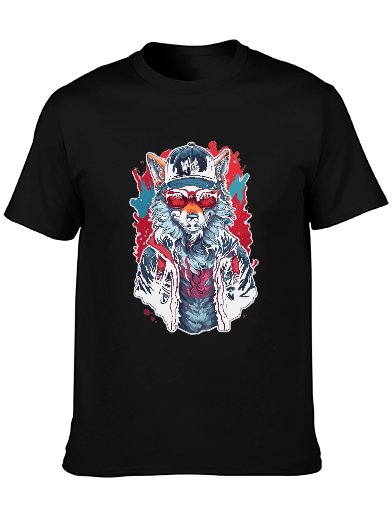 Cool Wolf Graphic Tee - Street Style