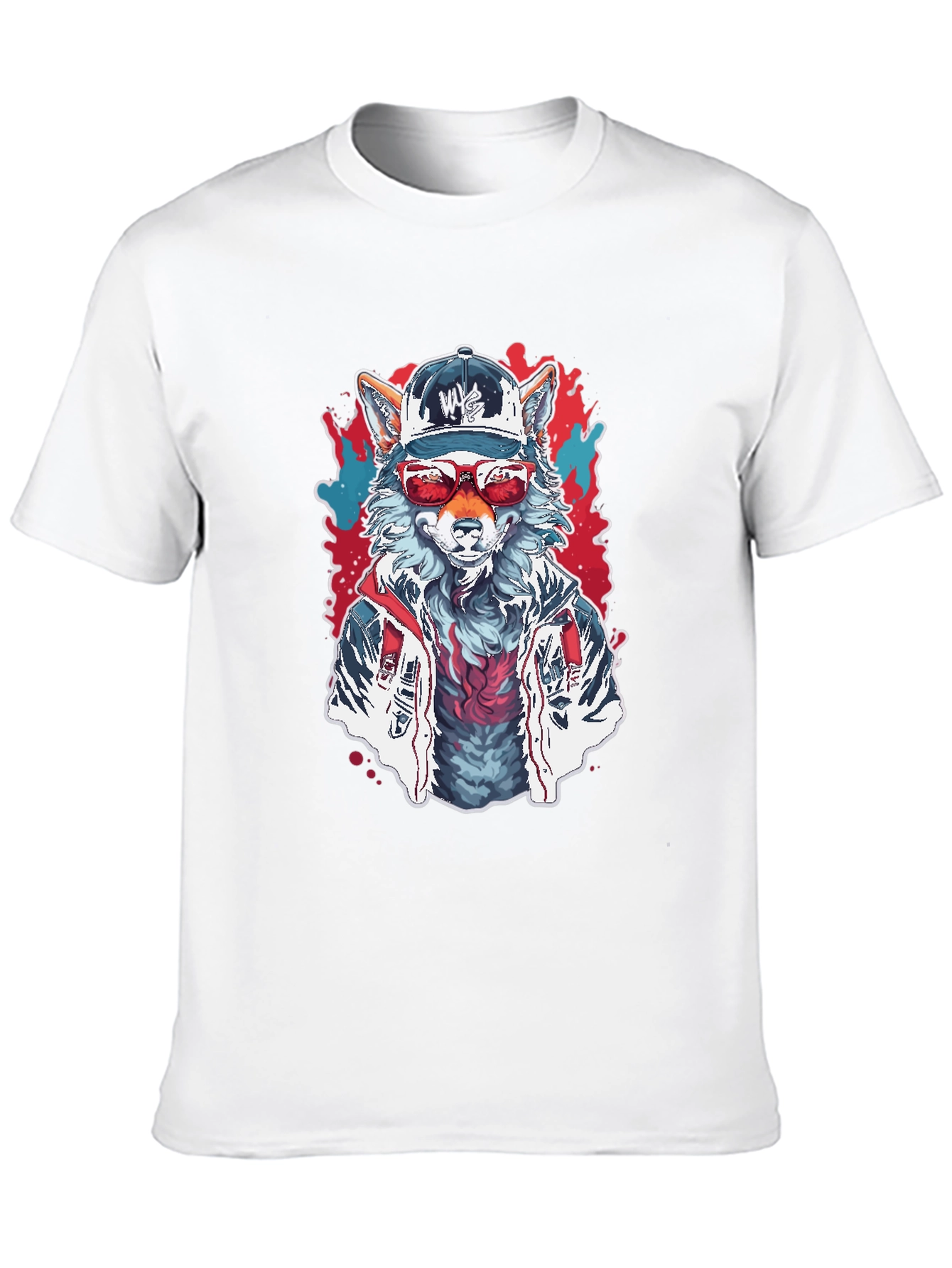 Cool Wolf Graphic Tee - Street Style