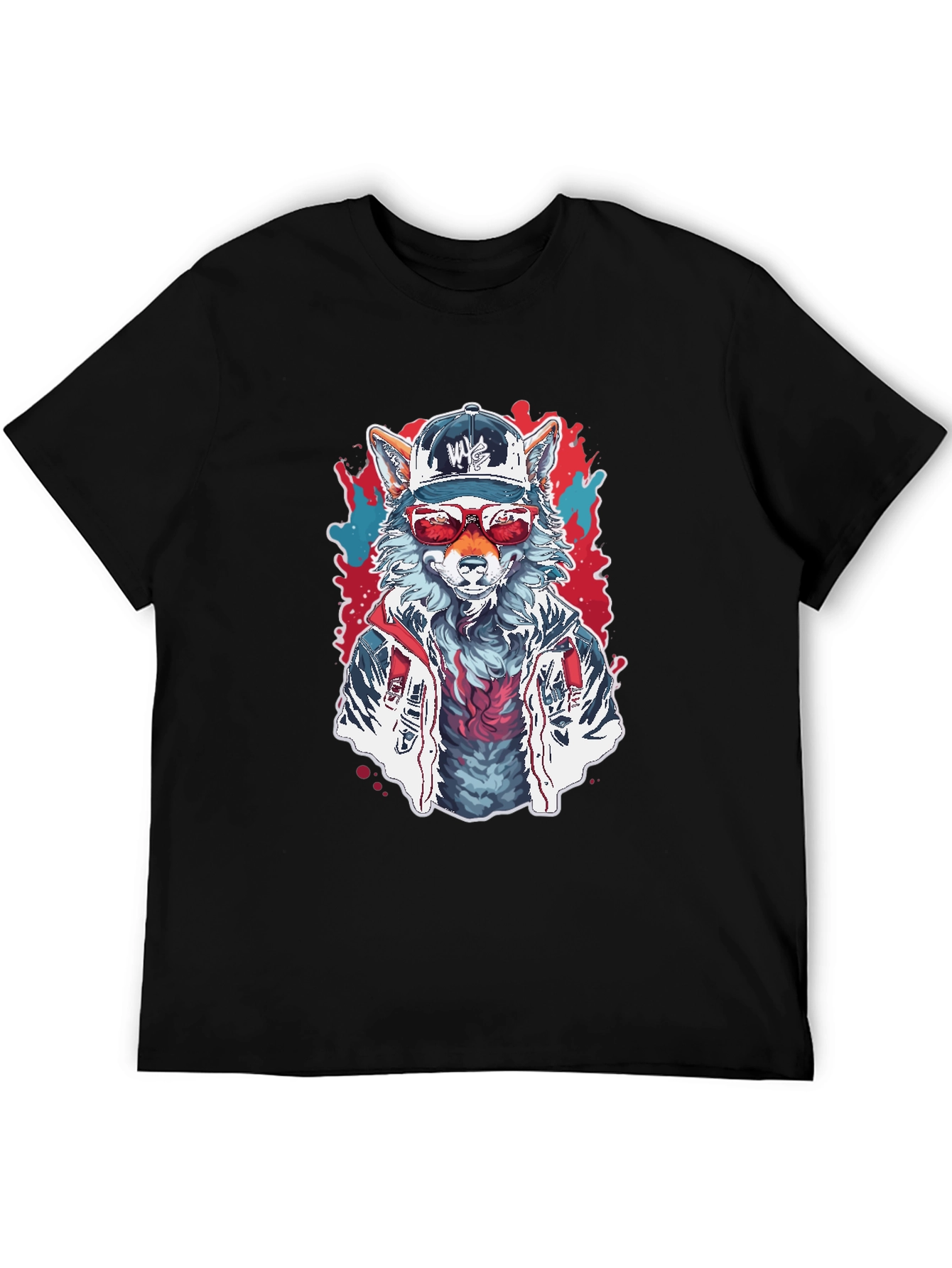 Cool Wolf Graphic Tee - Street Style