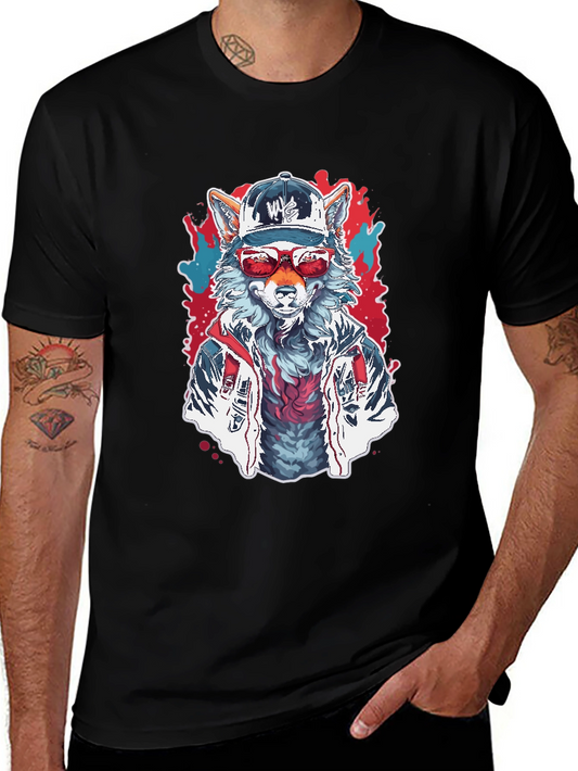 Cool Wolf Graphic Tee - Street Style