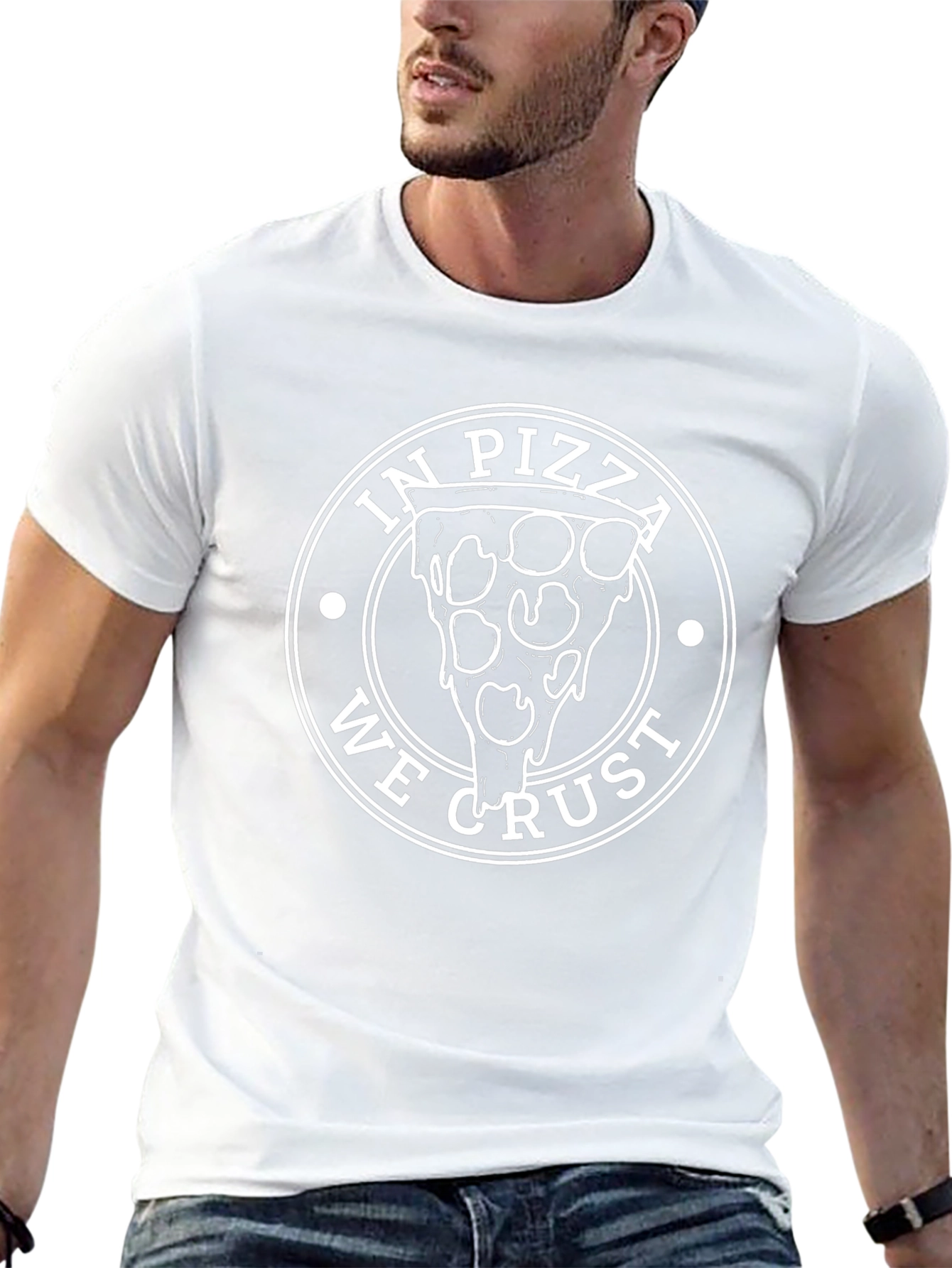 In Pizza We Crust Graphic T-Shirt
