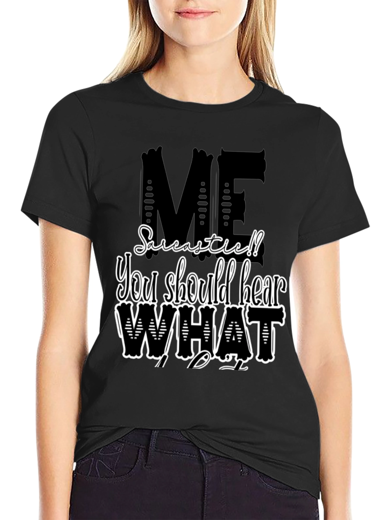 Sarcastic Me T-Shirt - Black