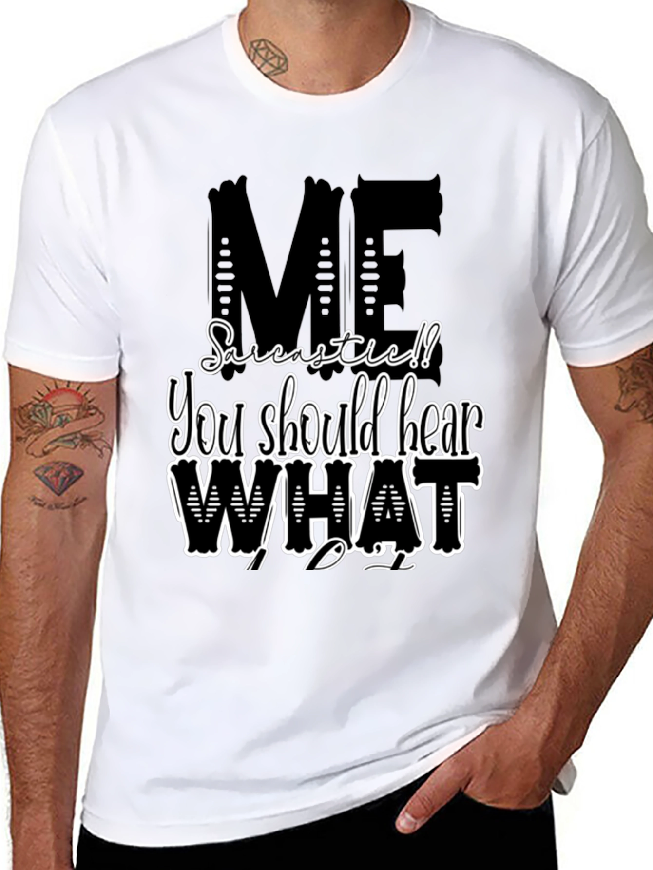 Sarcastic Me T-Shirt - Black