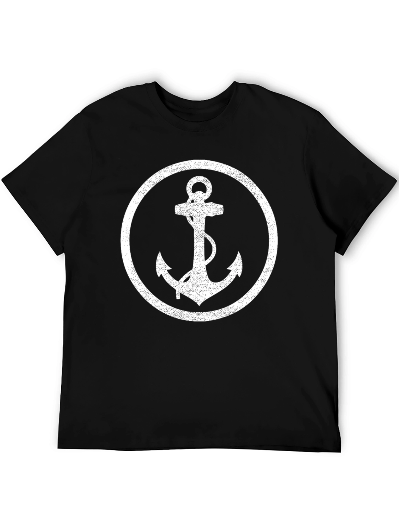 Nautical Anchor T-Shirt - Classic Black Tee