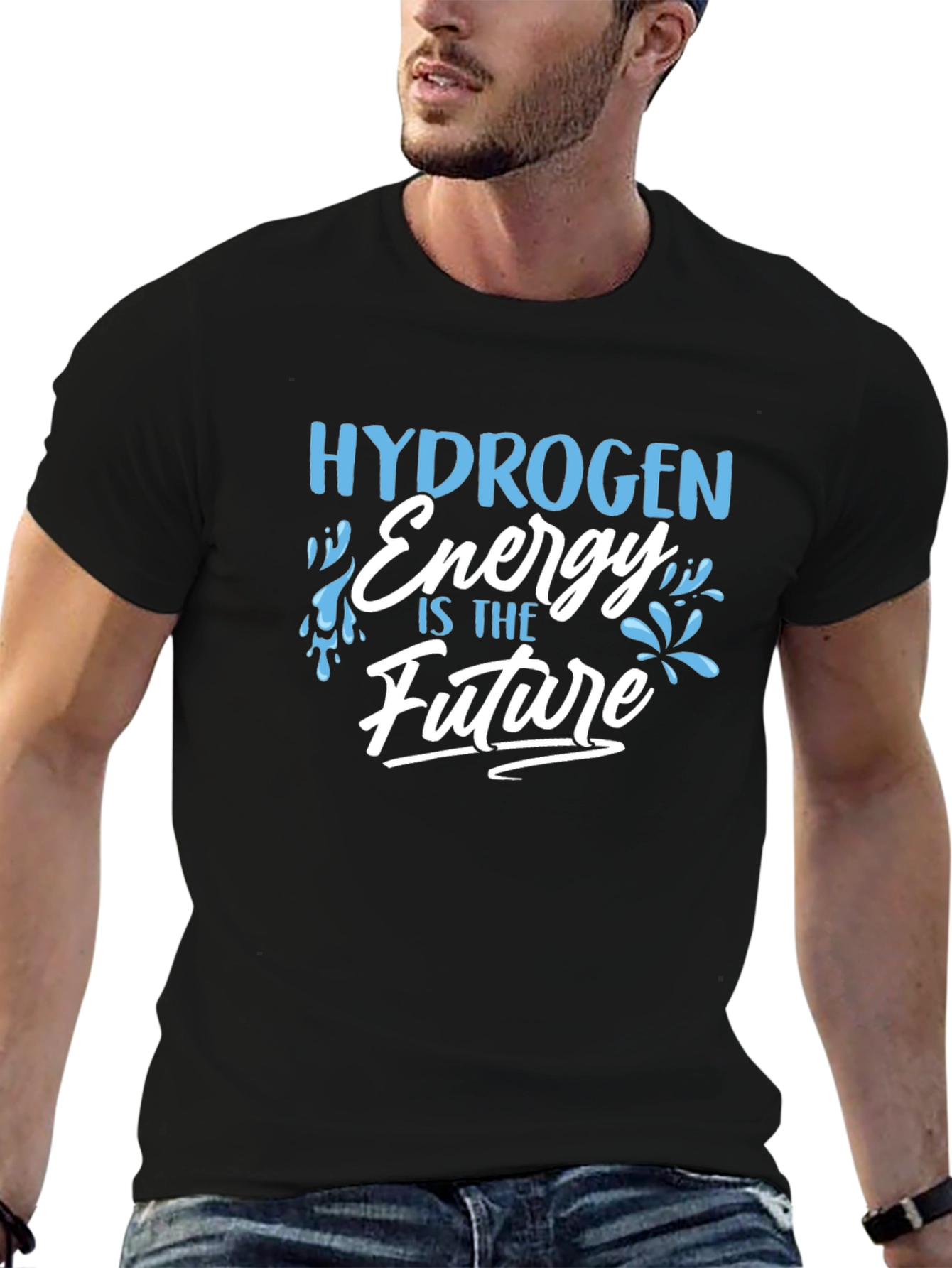 Hydrogen Energy Future Graphic Tee - Black