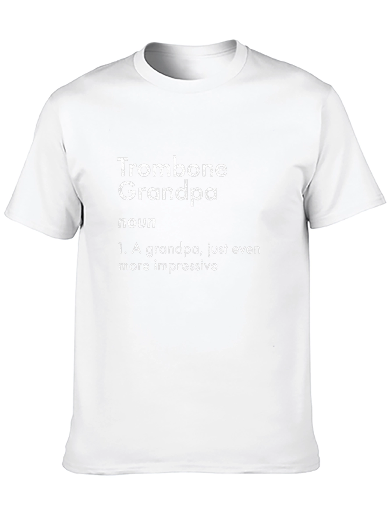 Trombone Grandpa Definition Black T-Shirt