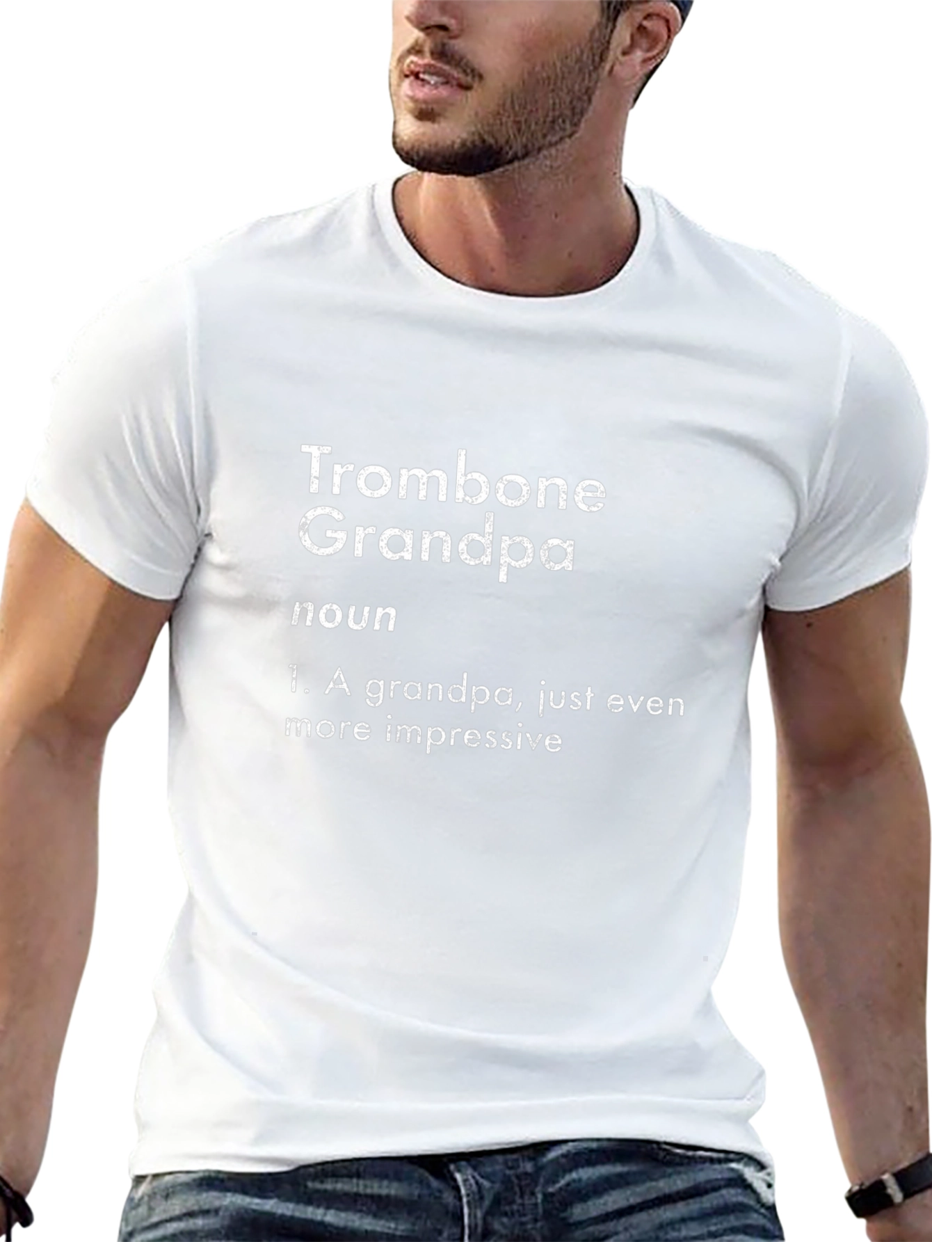 Trombone Grandpa Definition Black T-Shirt